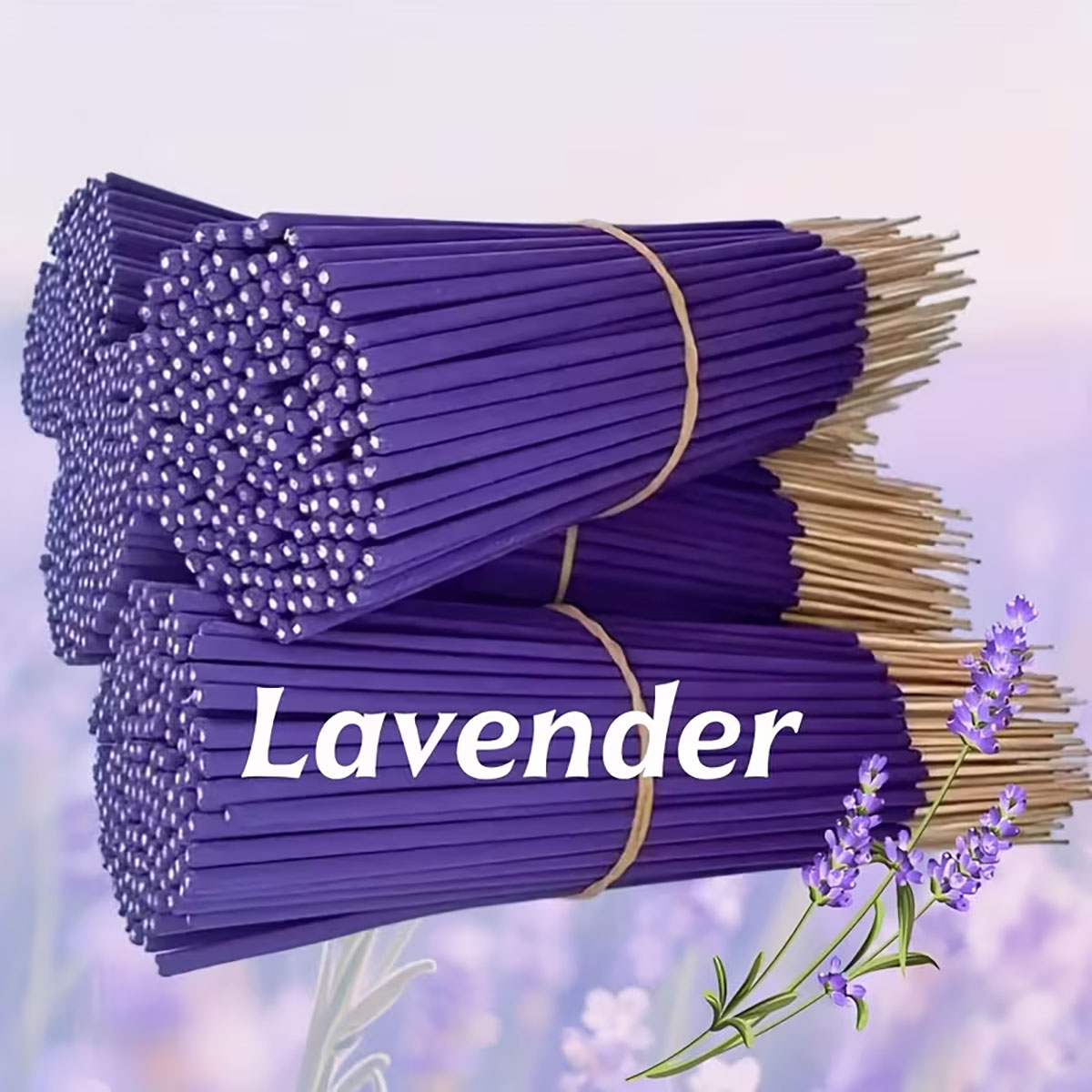 Home Fragrance Scented Candle - Lavender Premium Aromatherapy Incense Sticks, 8.66
