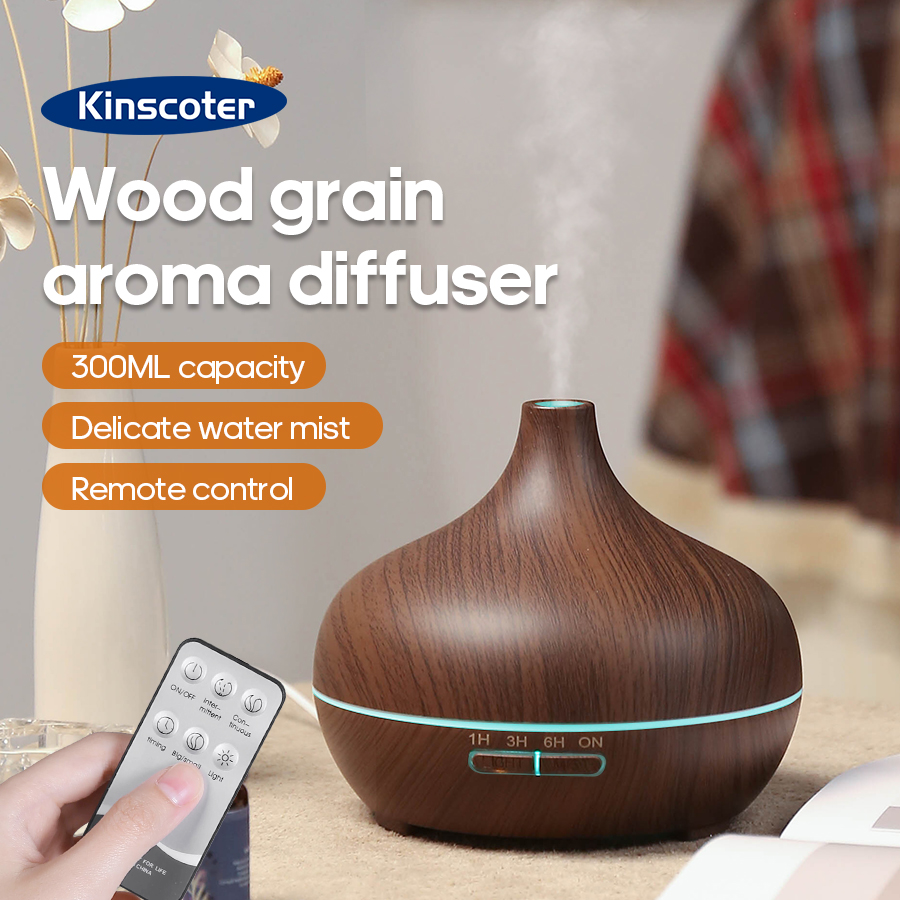 Home Fragrance Oils - KINSCOTER Wood Grain Aromatherapy Diffuser 300ml