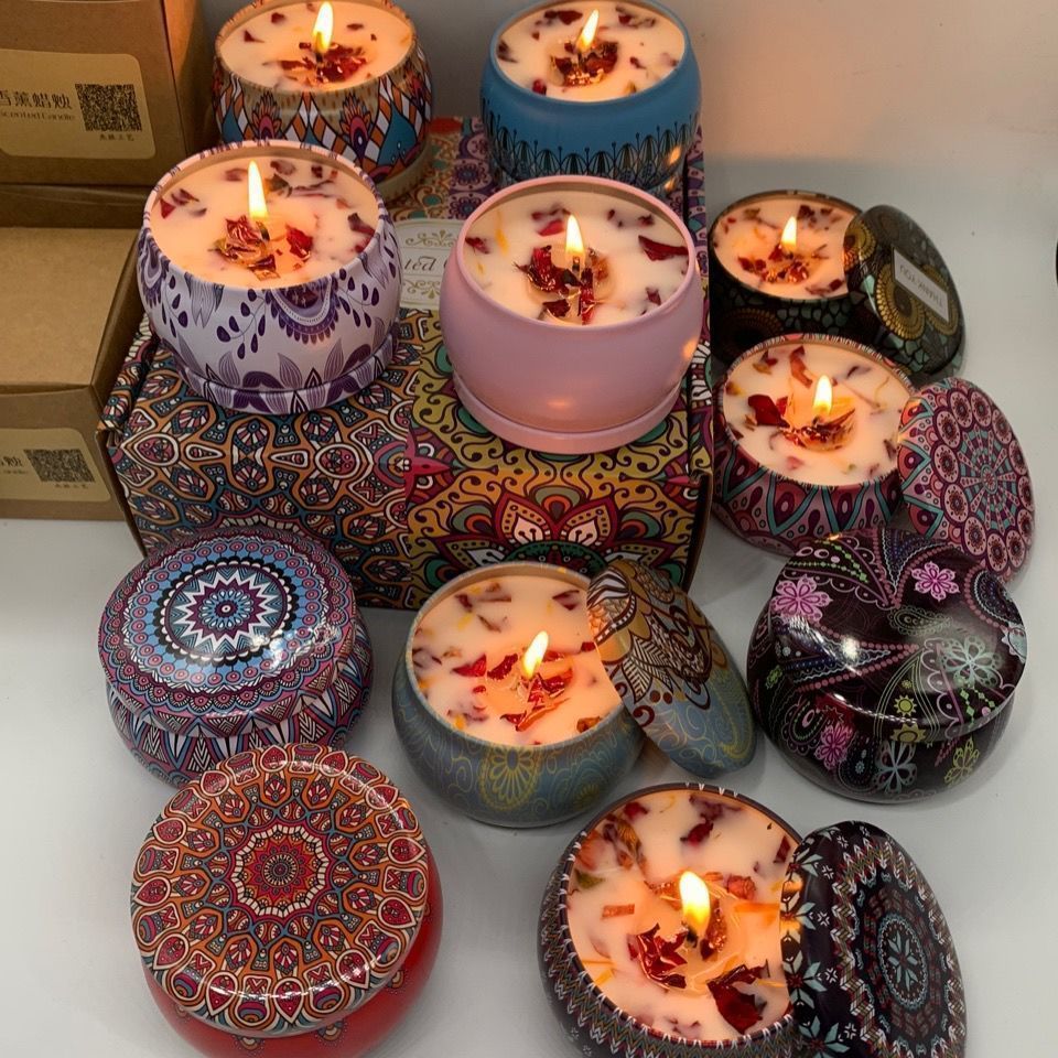 Home Fragrance Jar - 1PCS Vintage Can Candles Soy Wax