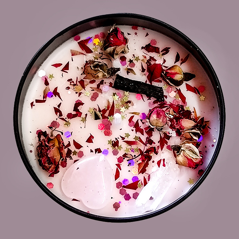 Home Fragrance Jar - Handmade Crystal Iron Can Wax Aromatherapy