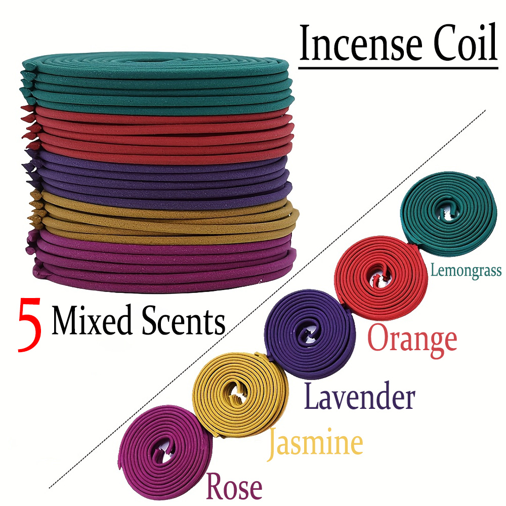 Home Fragrance Scented Candle - High-Quality Classic Spiral Incense Mixed Set,