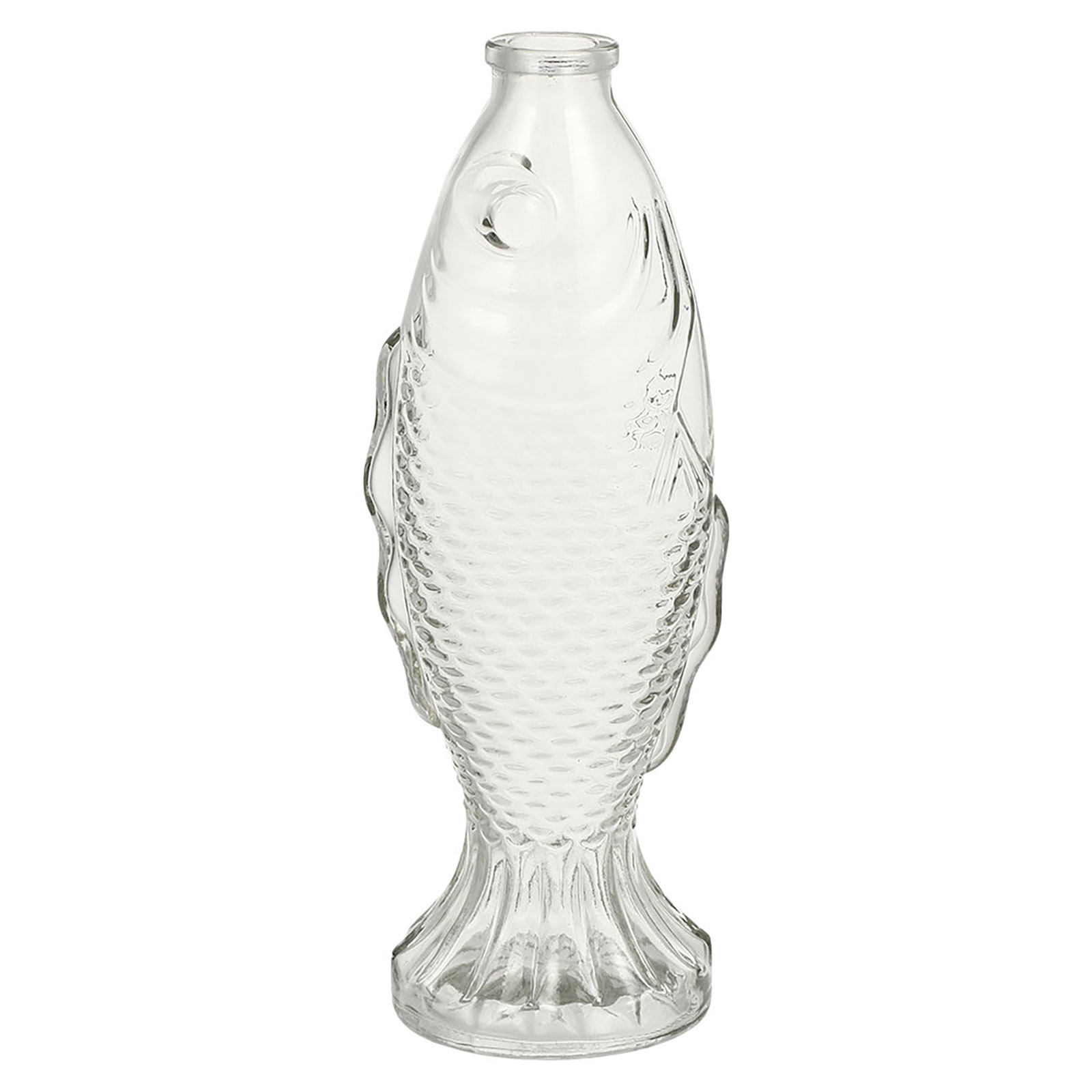 Home Fragrance Jar - Transparent Corked Glass Fish Shaped Vase