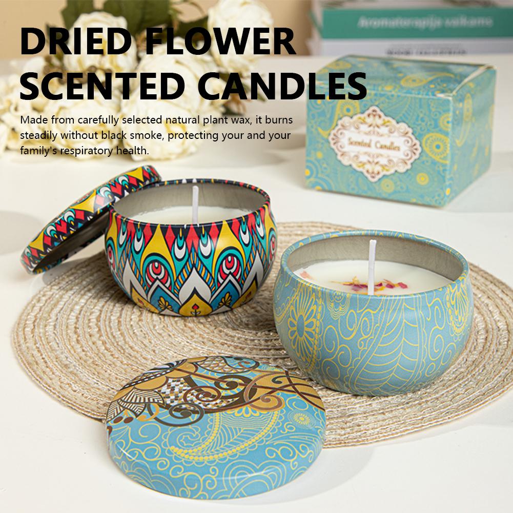 Aromatherapy Candles Flower Fr - Home Fragrance Jar recension och pris