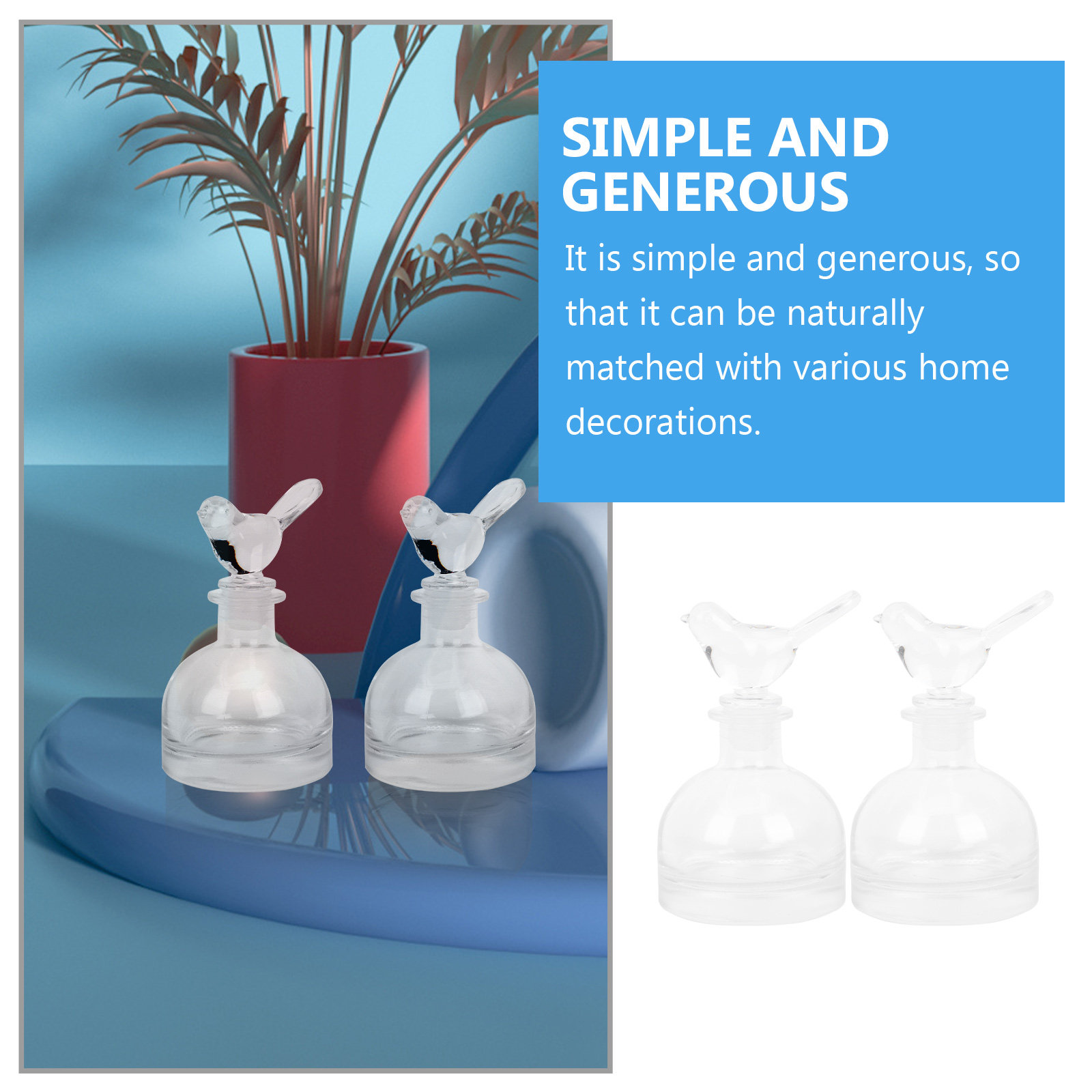 2Pcs Glass Perfume Bottles Pre - Fragrance In Home recension och pris