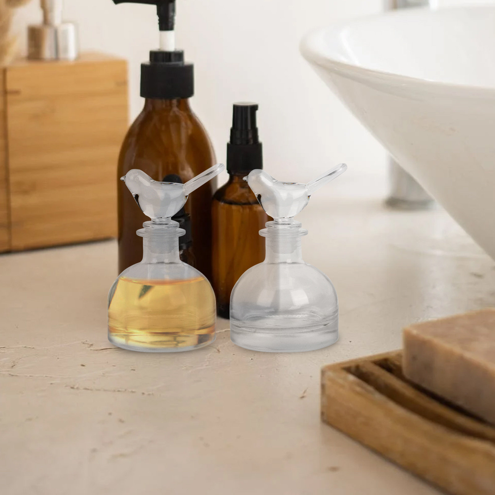 2Pcs Glass Perfume Bottles Pre - Fragrance In Home recension och pris