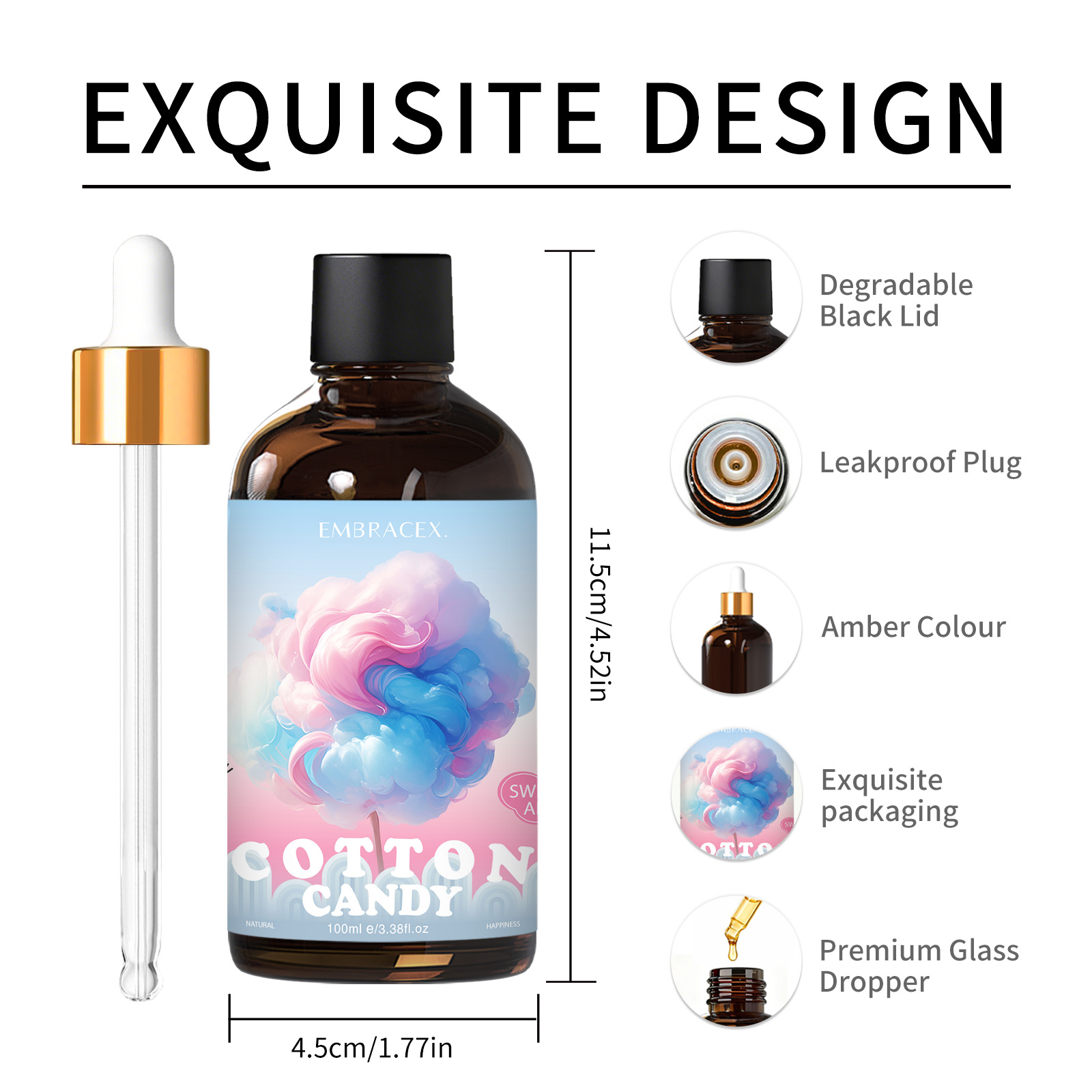 100ml Cotton Candy Essential O - Essential Oil Blend recension och pris