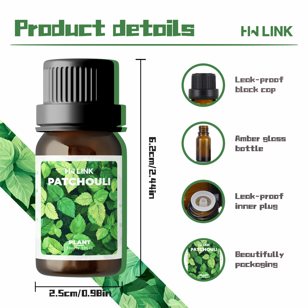 10ml Patchouli Essential Oils  - Essential Oil Blend recension och pris