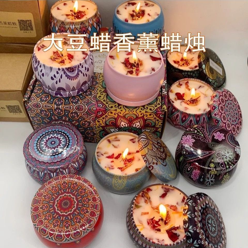 1PCS Vintage Can Candles Soy W - Home Fragrance Jar recension och pris