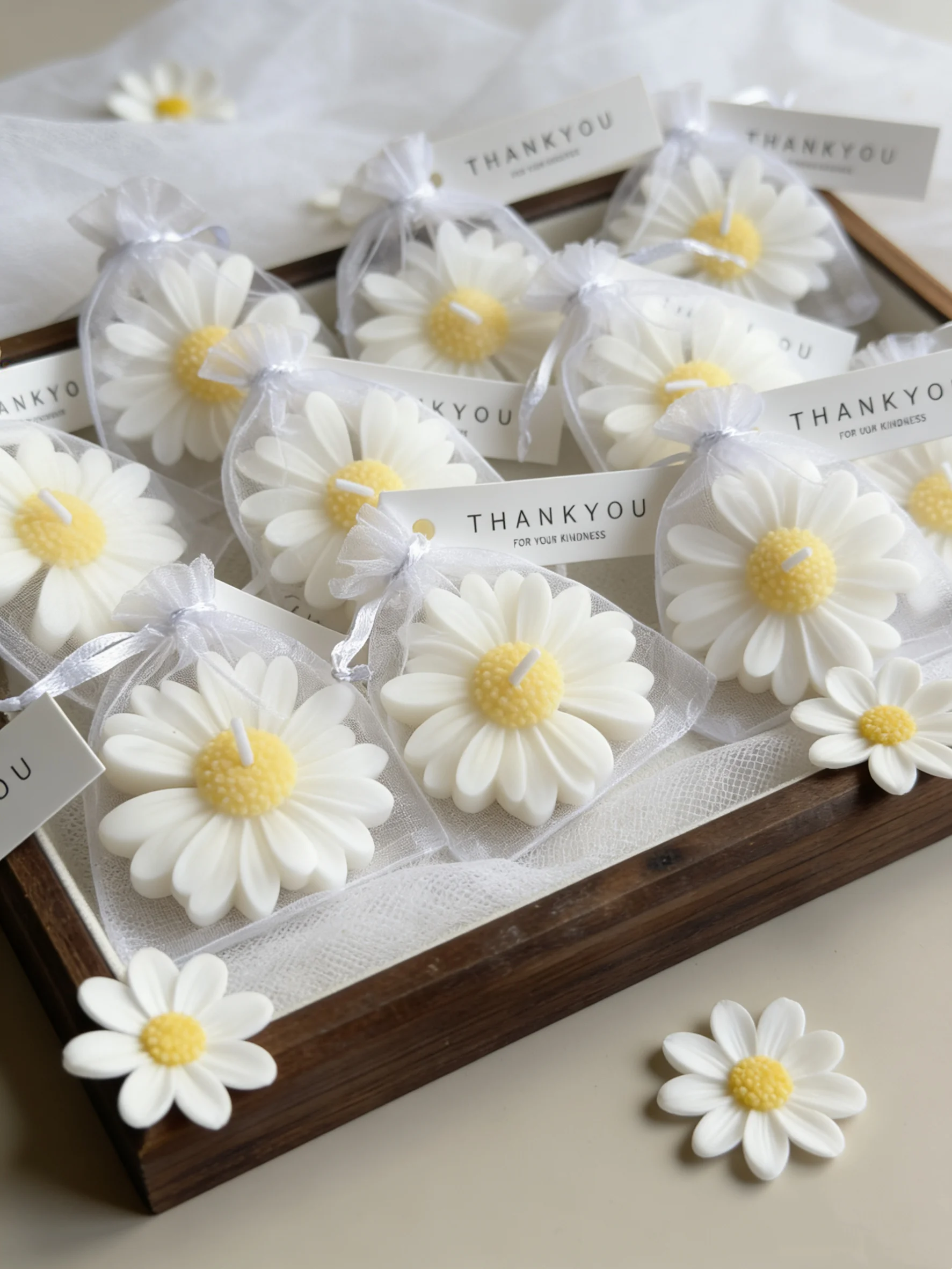 yes1pc/5pcs/10pcs Daisy Shaped - Home Fragrance Scented Candle recension och pris