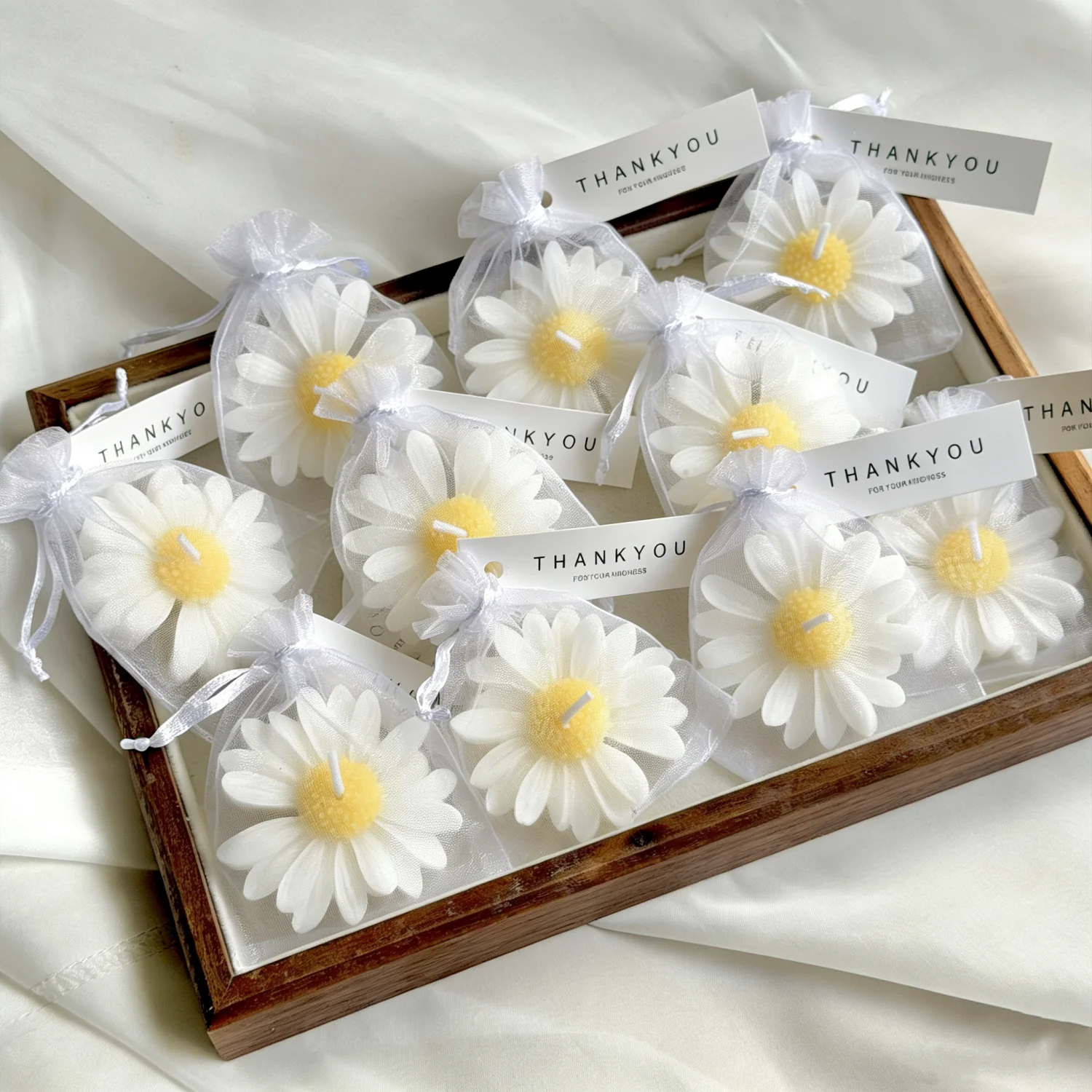 yes1pc/5pcs/10pcs Daisy Shaped - Home Fragrance Scented Candle recension och pris