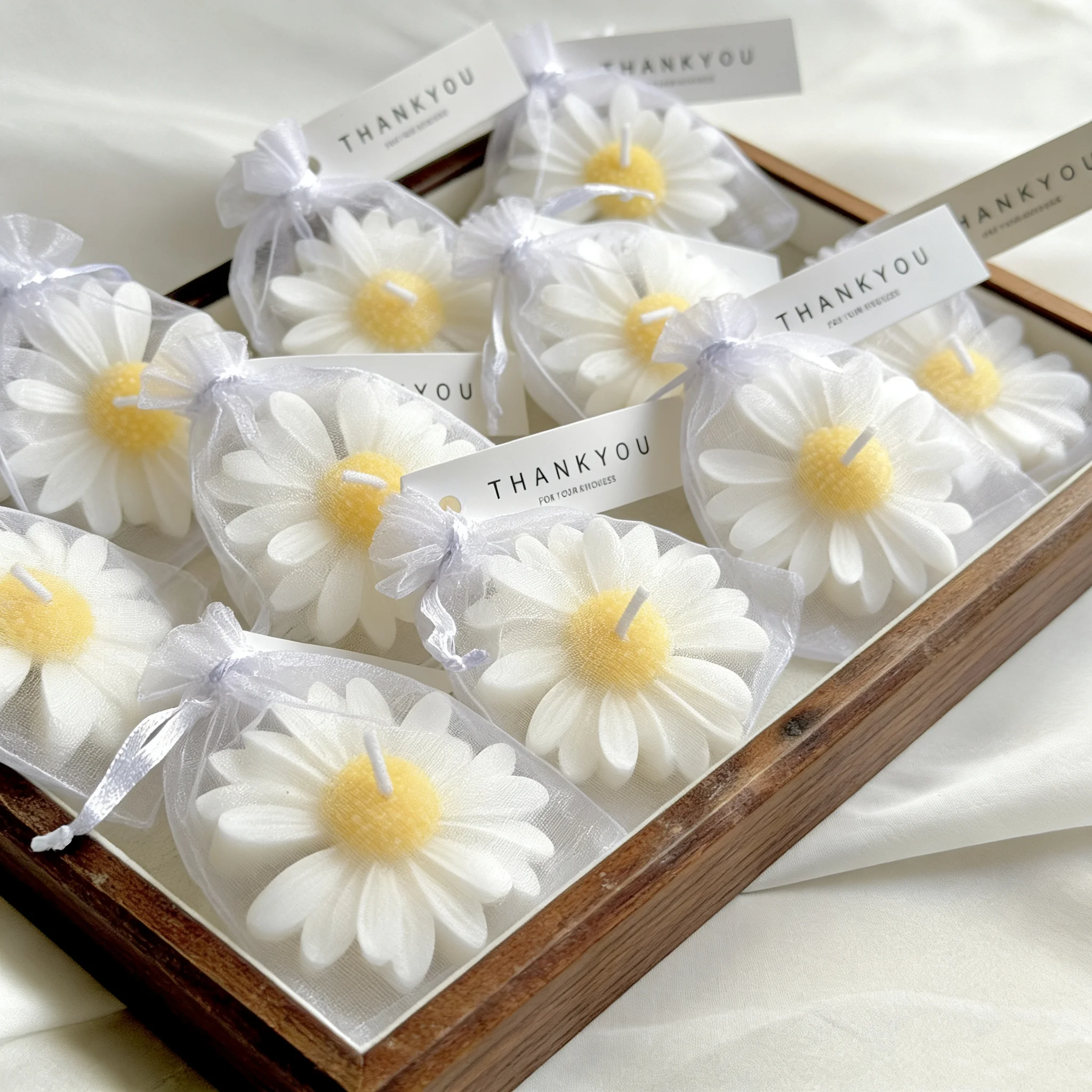 yes1pc/5pcs/10pcs Daisy Shaped - Home Fragrance Scented Candle recension och pris
