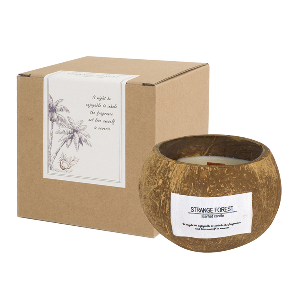 Coconut Shell Aromatherapy Can - Home Fragrance Scented Candle recension och pris