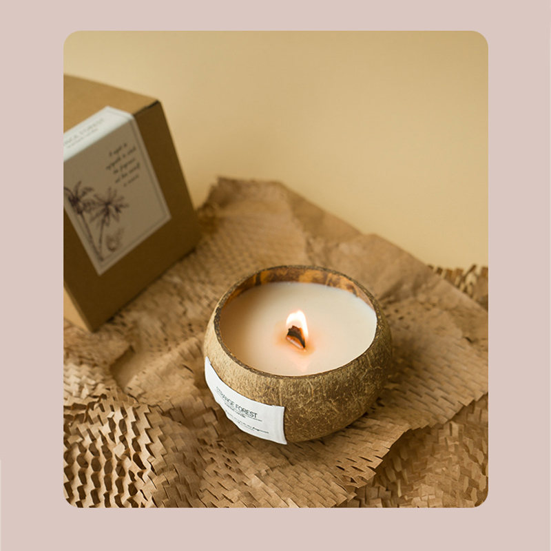 Coconut Shell Aromatherapy Can - Home Fragrance Scented Candle recension och pris