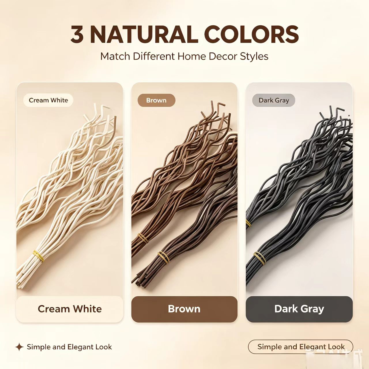 20Pcs Long Wavy Rattan Reed Di - Home Fragrance Items recension och pris