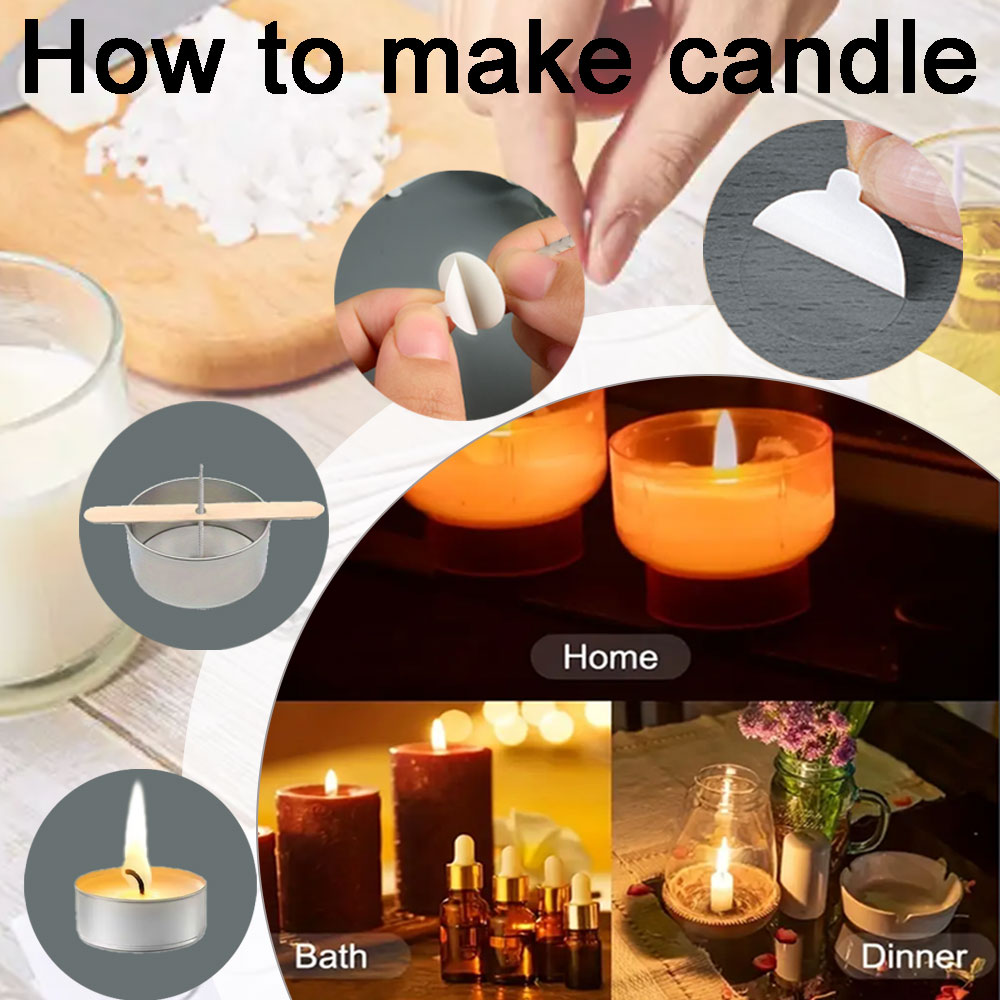 55pcs Flower Candle Wick Wood  - Home Fragrance Candles recension och pris