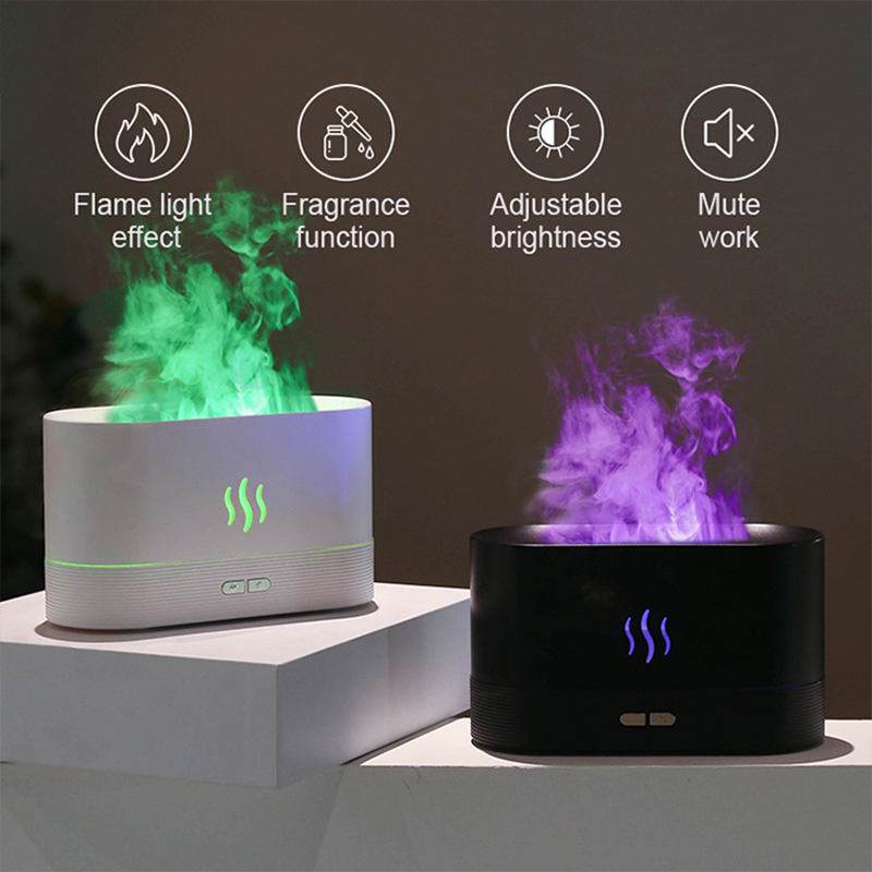 USB Desktop Flame Aroma Diffus - Home Fragrance Oils recension och pris