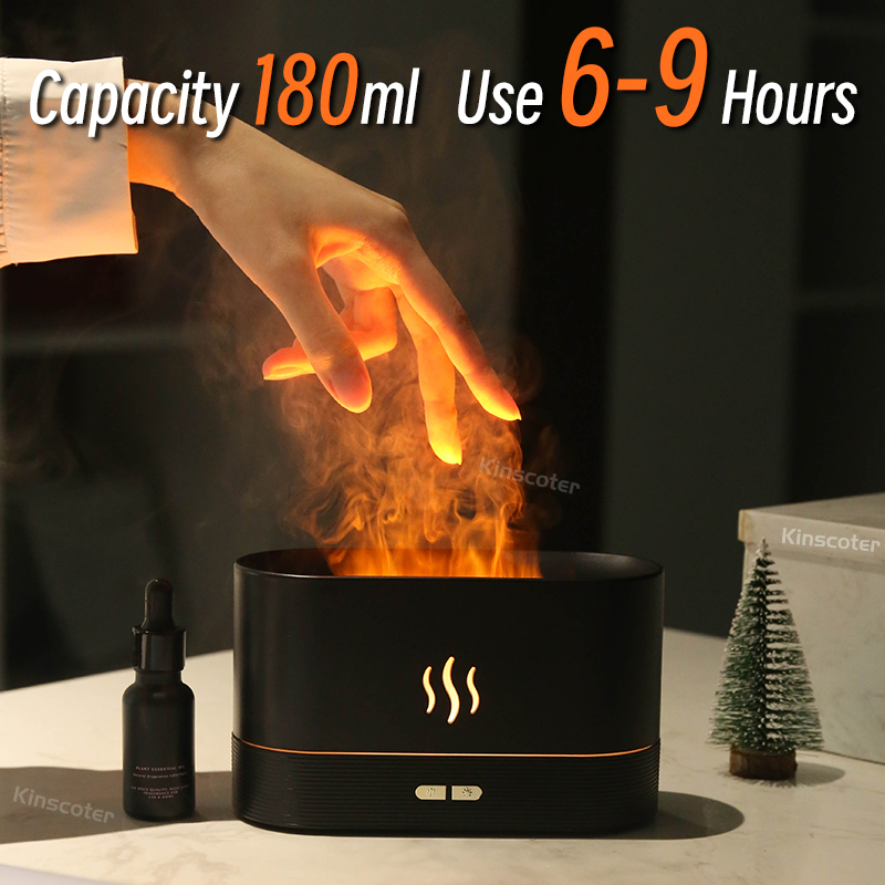 USB Desktop Flame Aroma Diffus - Home Fragrance Oils recension och pris