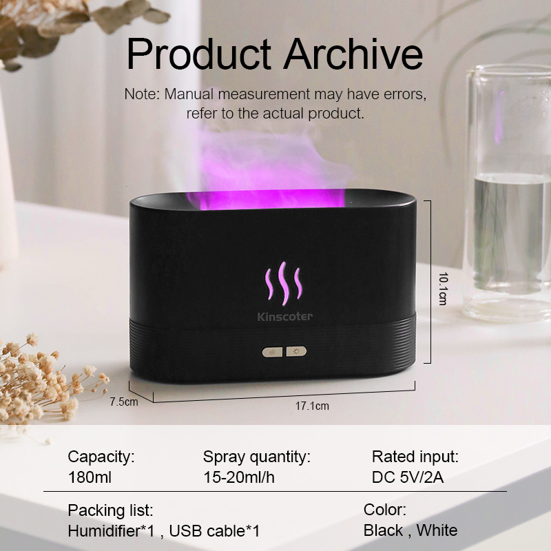 USB Desktop Flame Aroma Diffus - Home Fragrance Oils recension och pris