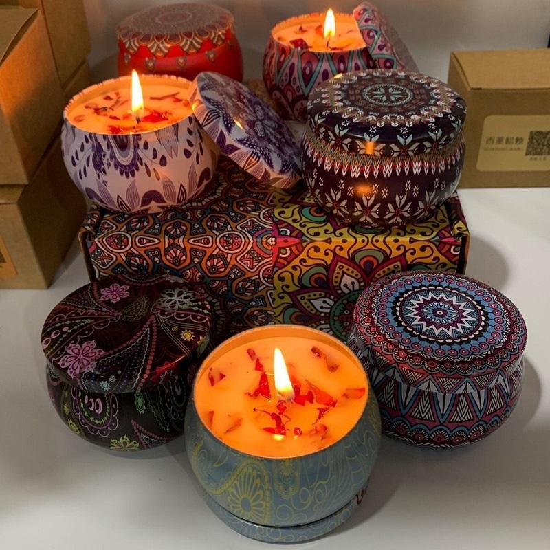 1/4PCS Vintage Scented Candles - Home Fragrance Jar recension och pris